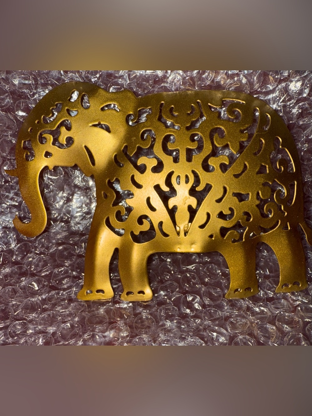 Nightlight cover gold fancy design elephant